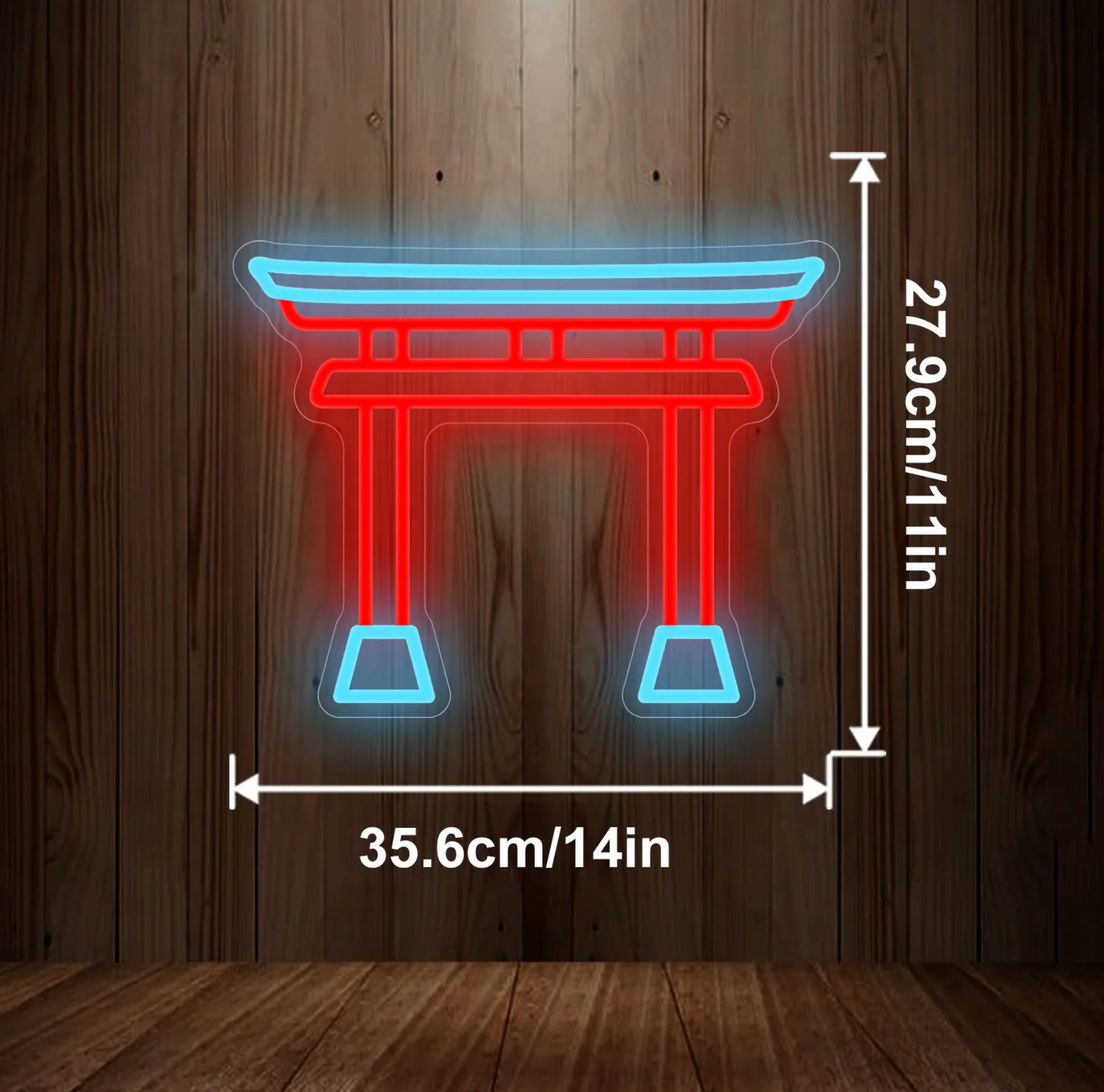 Neon Japanese Torii Gate