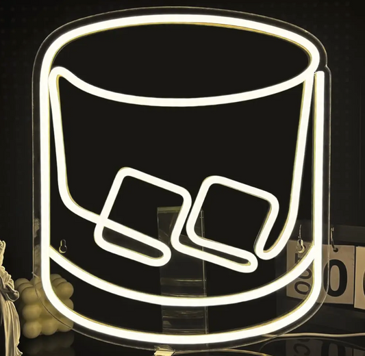 Ice Glass Neon Sign