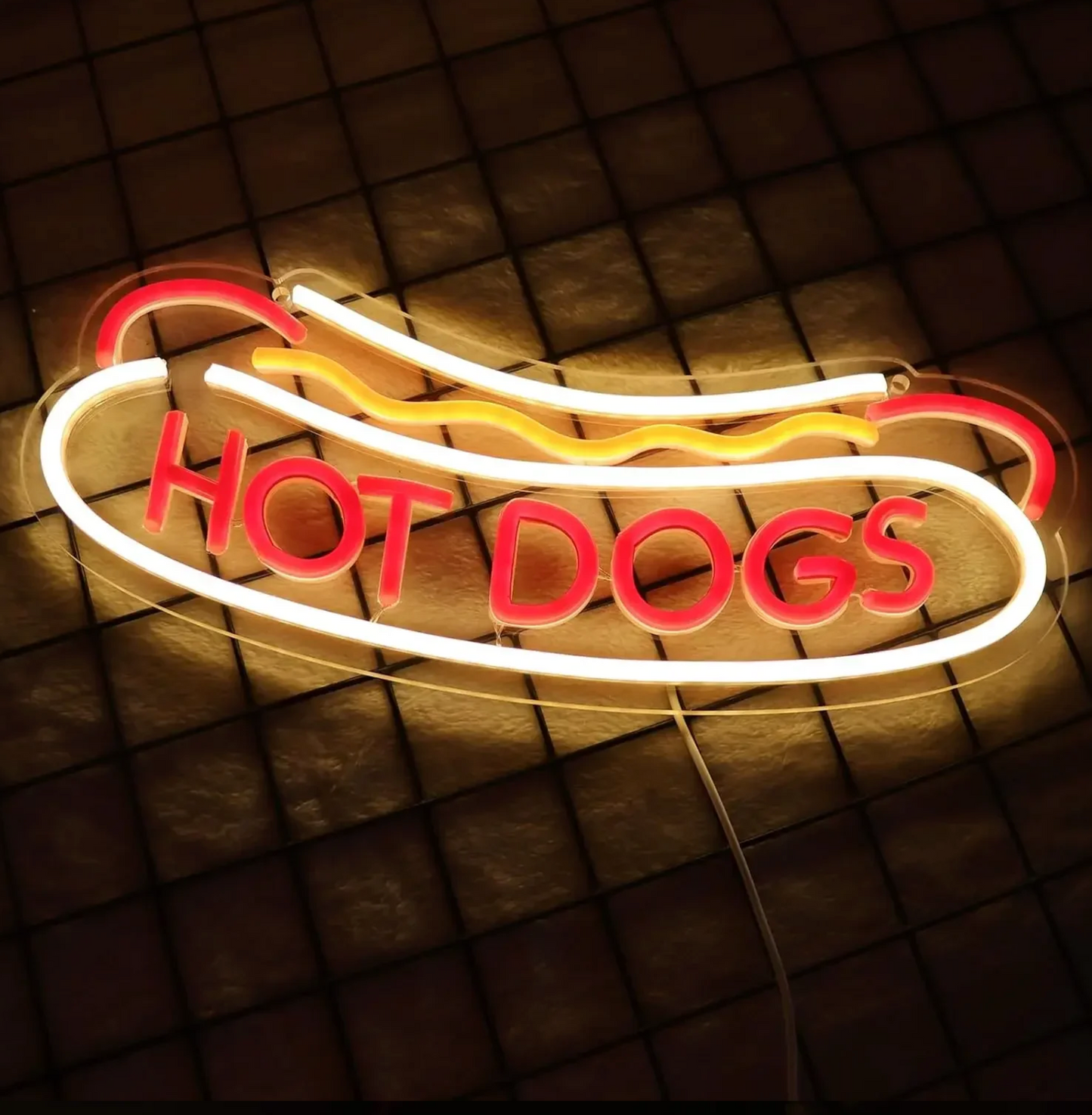 Hot Dogs Neon Sign