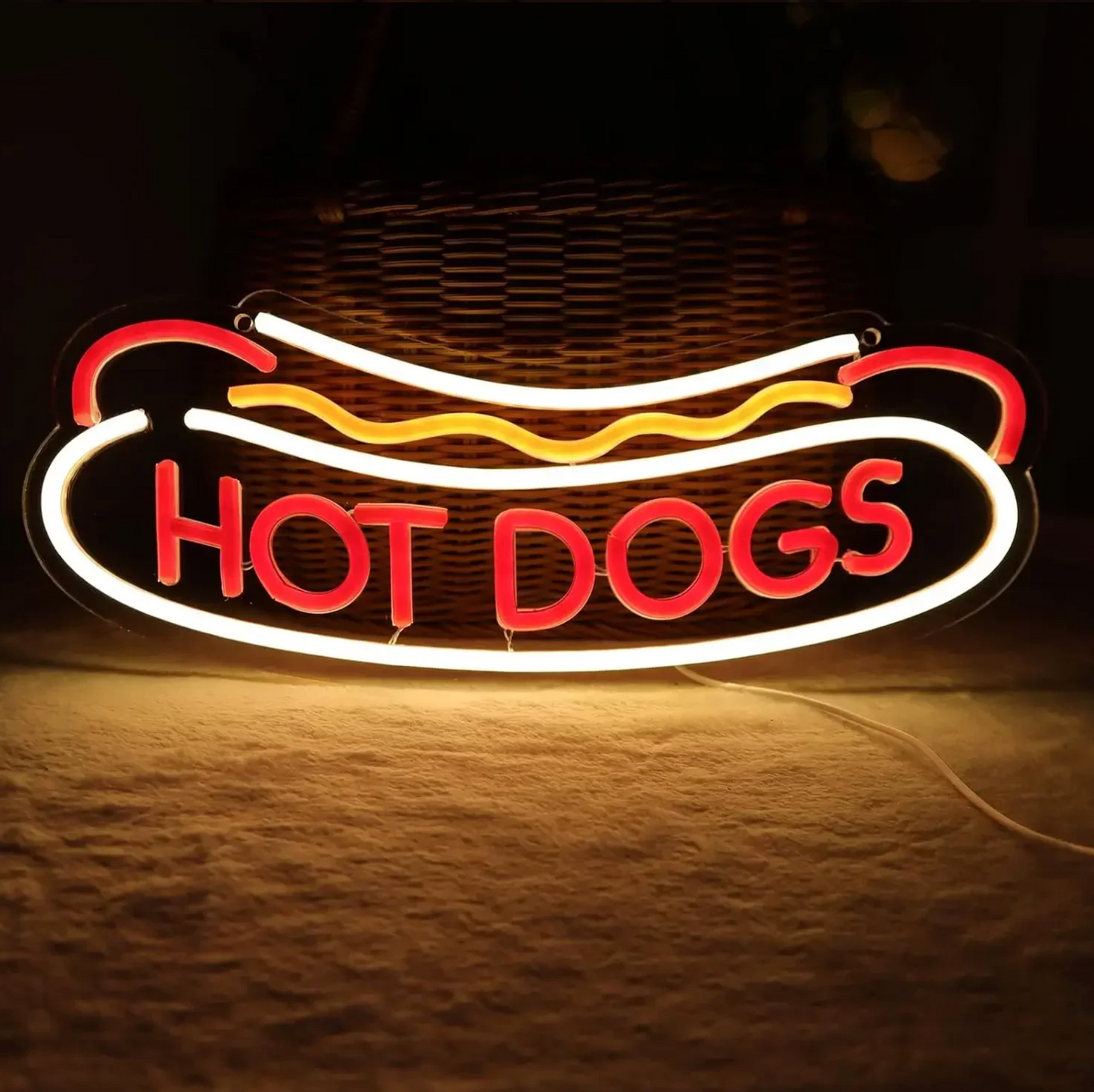 Hot Dogs Neon Sign