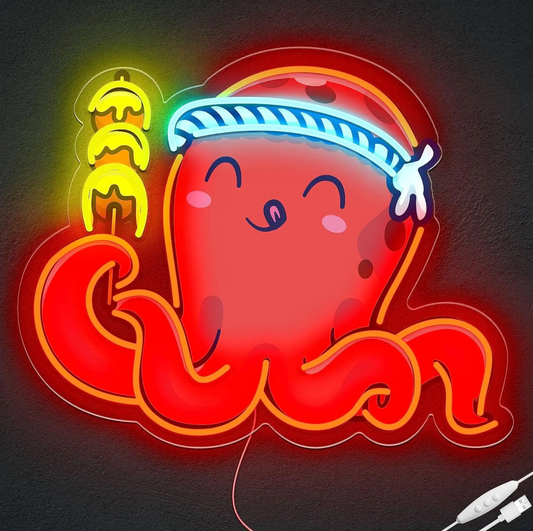 Japanese Octopus Neon Sign