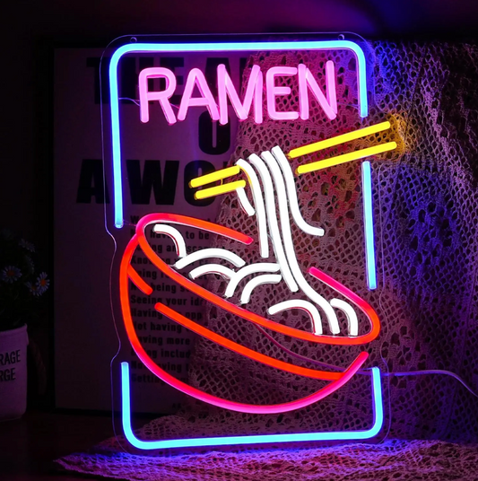 Ramen Bowl Neon Sign
