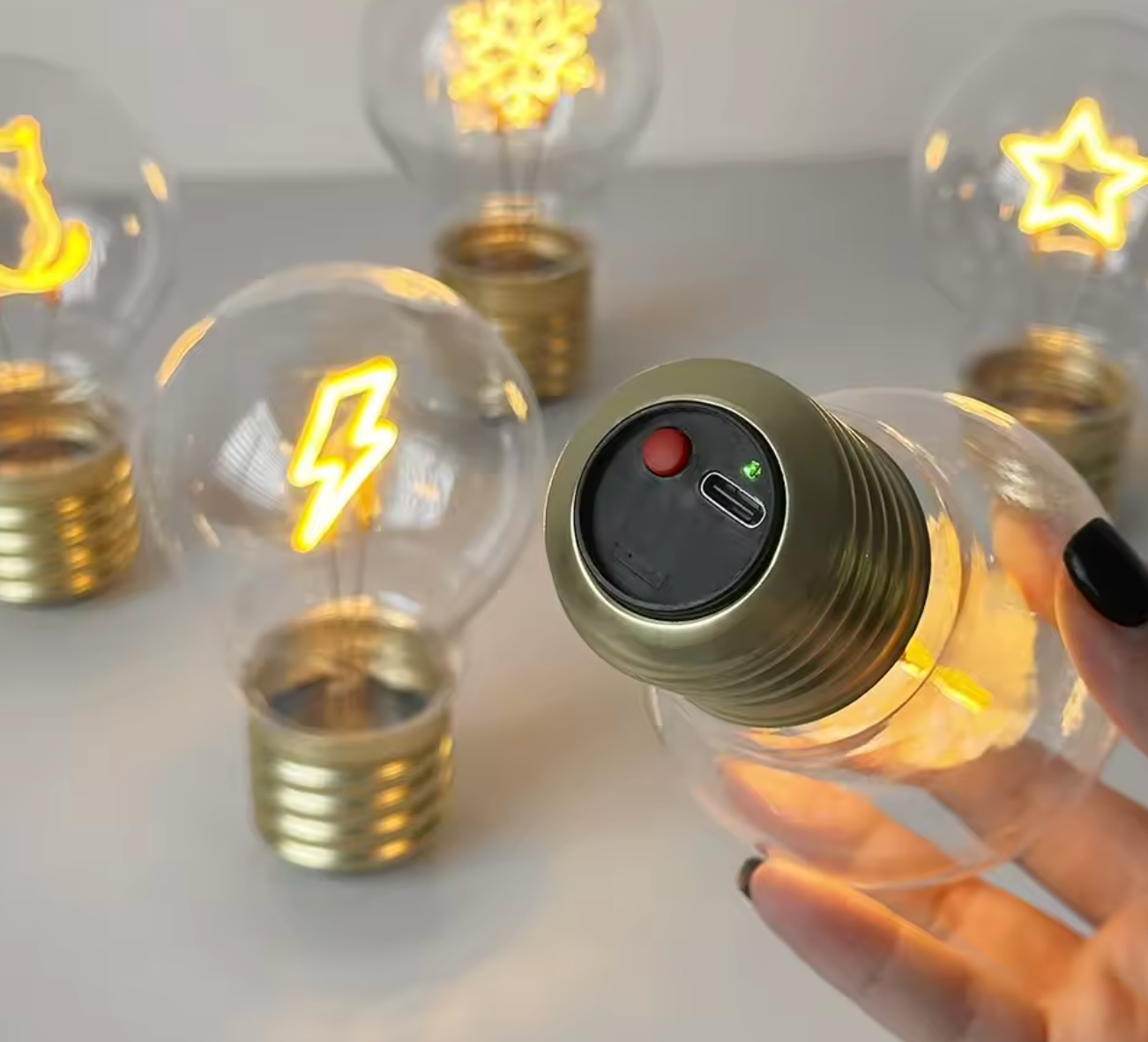 A70 LED Bulb 5V Rechargeable – Edison Style E40