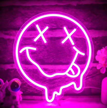 NEON WALL LIGHT - Smiley Face
