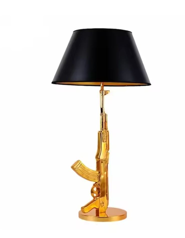 Gold Pistol & AK47 Lamp