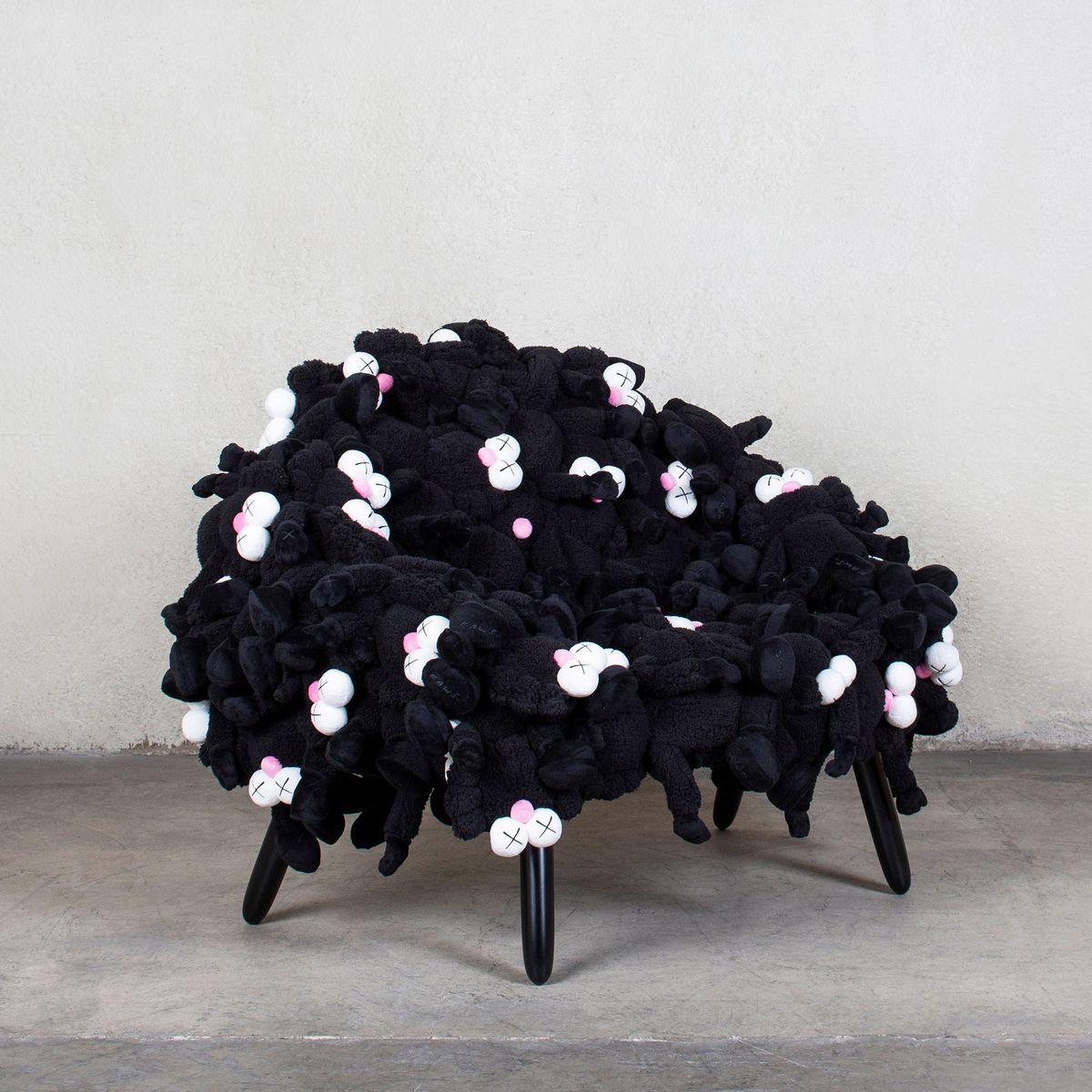 Plush Toy Art Chair – Black Edition