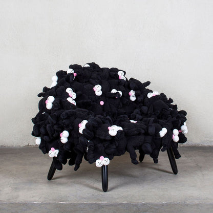 Plush Toy Art Chair – Black Edition