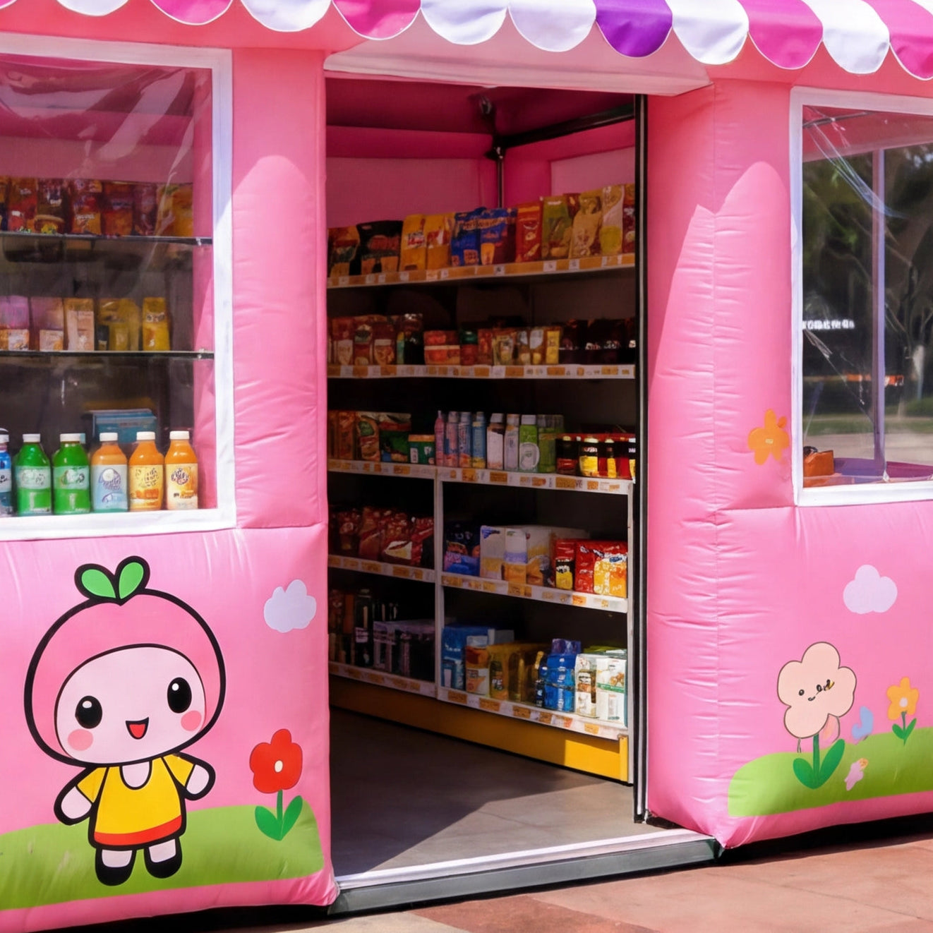 Inflatable Kids Fun House Booth