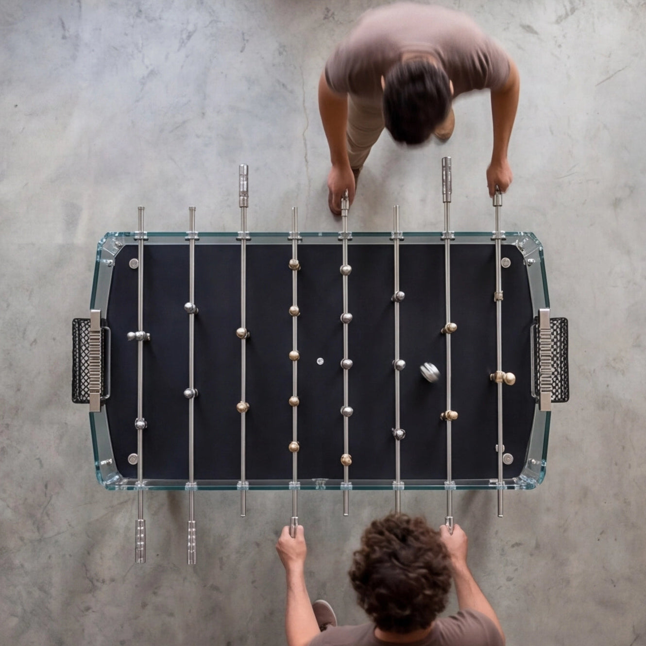 Glass Foosball Table