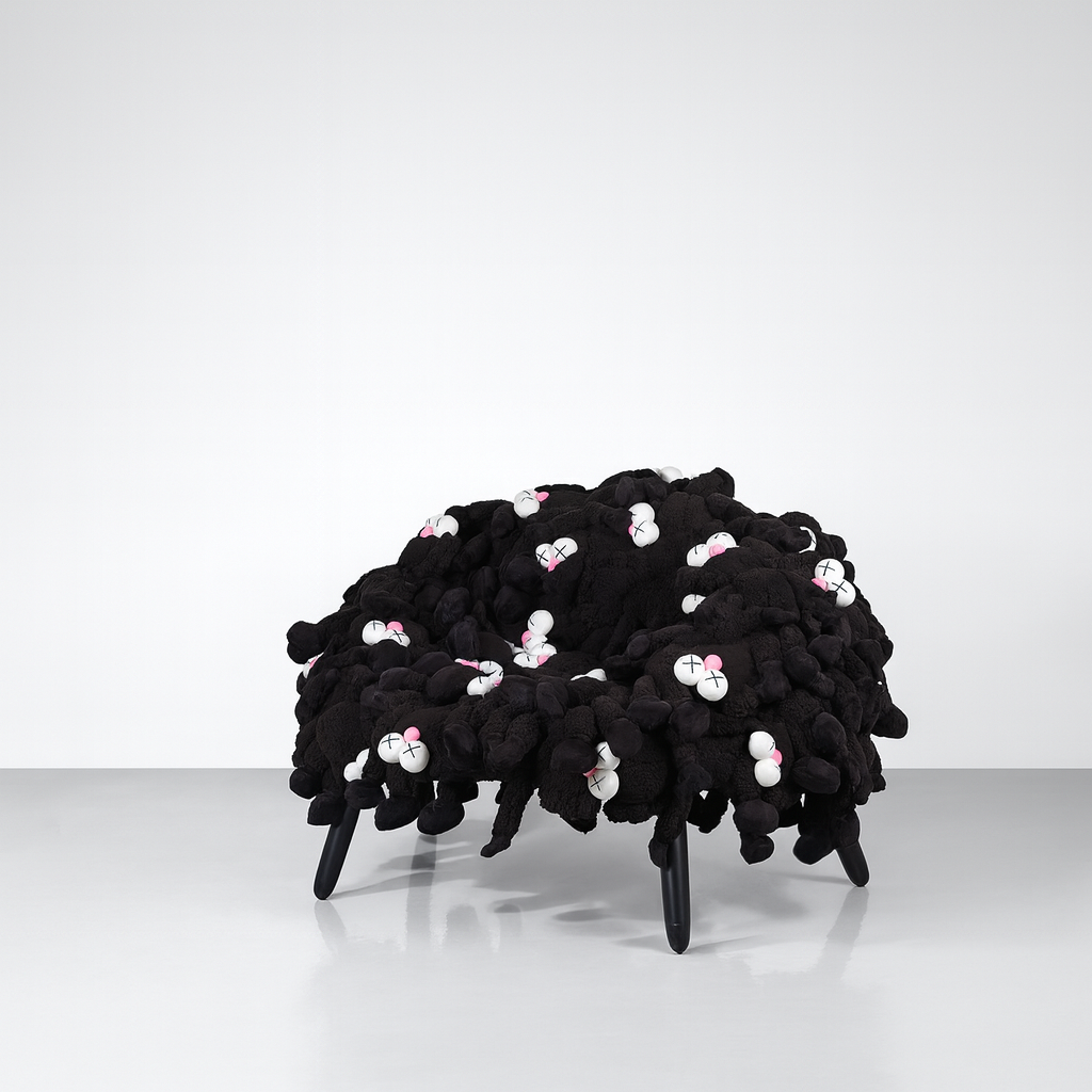 Plush Toy Art Chair – Black Edition