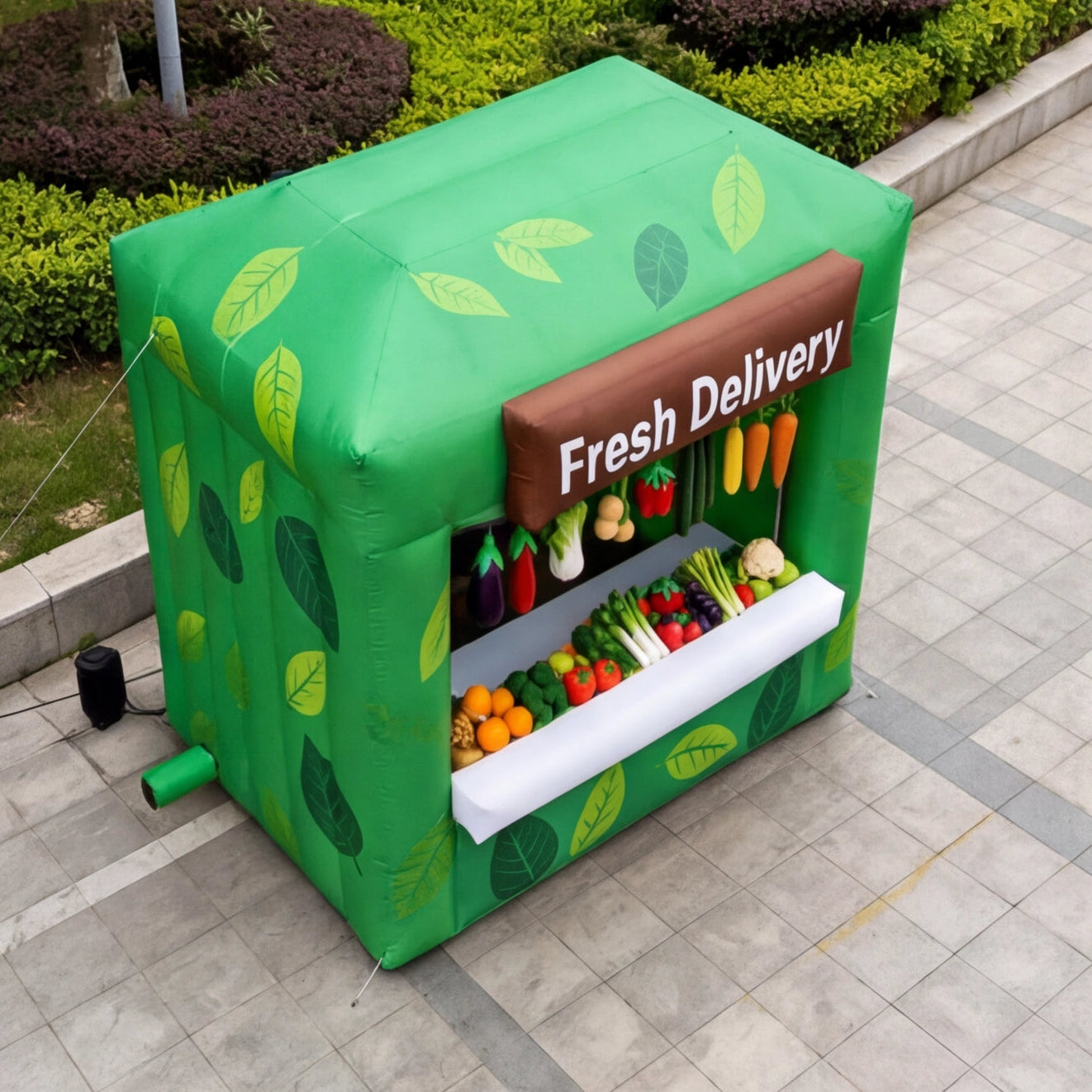 Inflatable Fresh Delivery Market Booth
