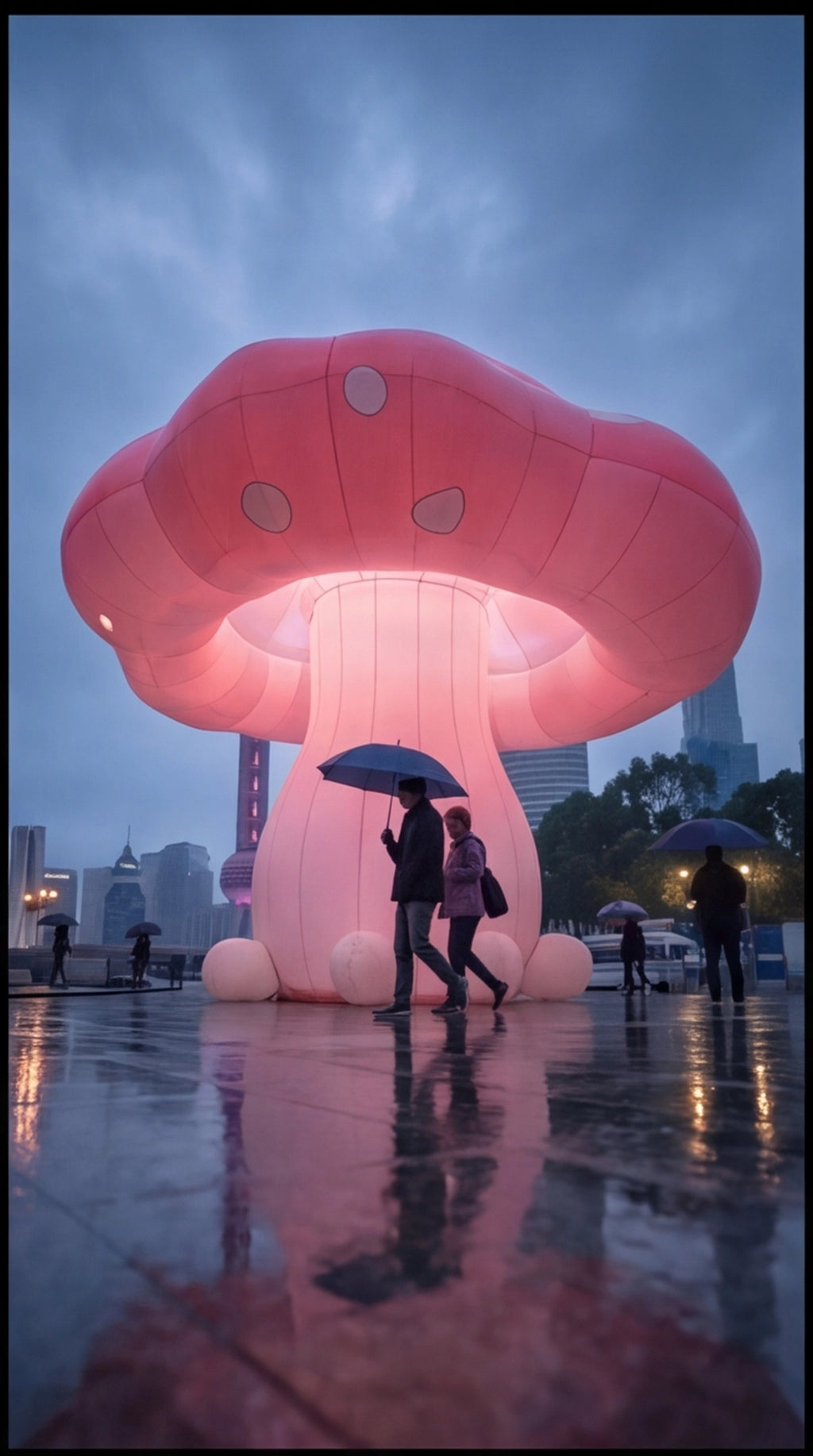 Giant Pink Mushroom