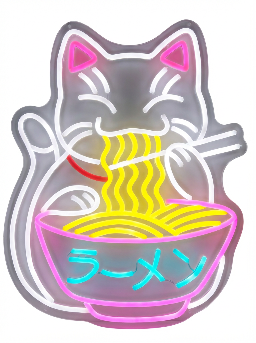 Neon Asian Cat