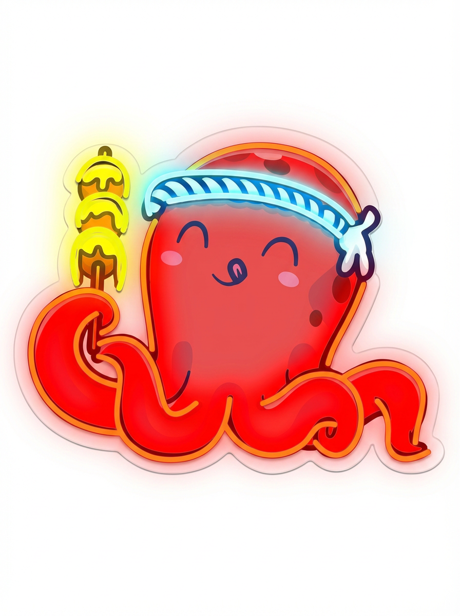 Japanese Octopus Neon Sign
