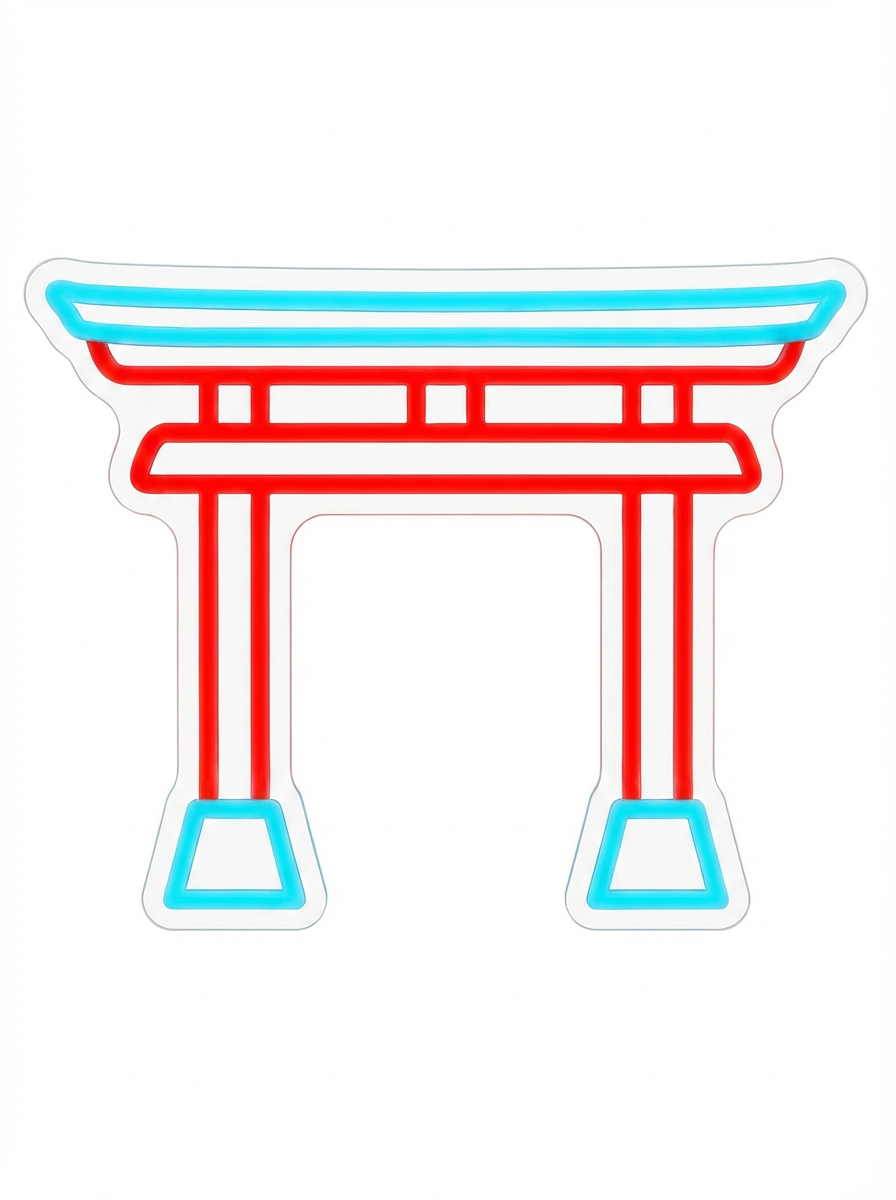 Neon Japanese Torii Gate
