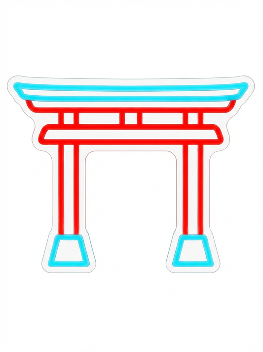 Neon Japanese Torii Gate