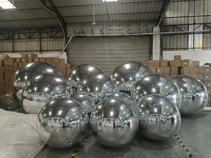 INFLATABLE BALLOONS /Party Decoration/ Mirror Sphere/ Reflective Metallic